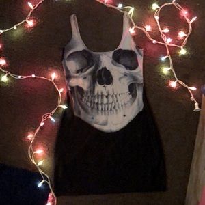 skull tank dress